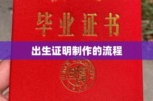 浙江出生证明制作的流程