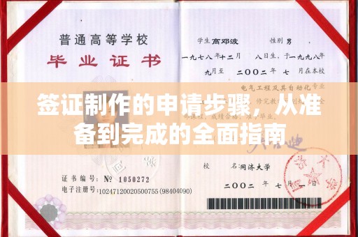 浙江签证制作的申请步骤，从准备到完成的全面指南