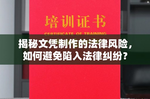 浙江揭秘文凭制作的法律风险，如何避免陷入法律纠纷？