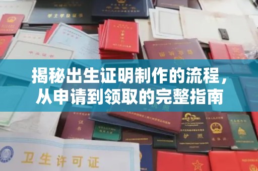浙江揭秘出生证明制作的流程，从申请到领取的完整指南