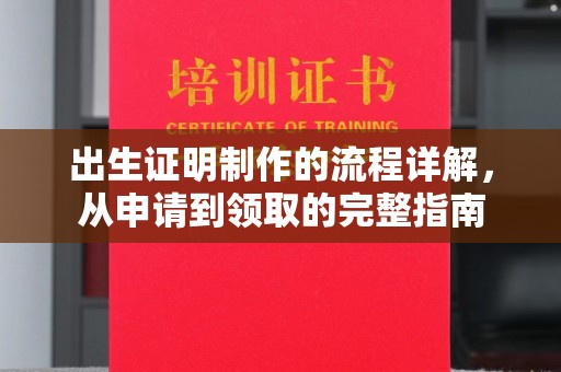浙江出生证明制作的流程详解，从申请到领取的完整指南